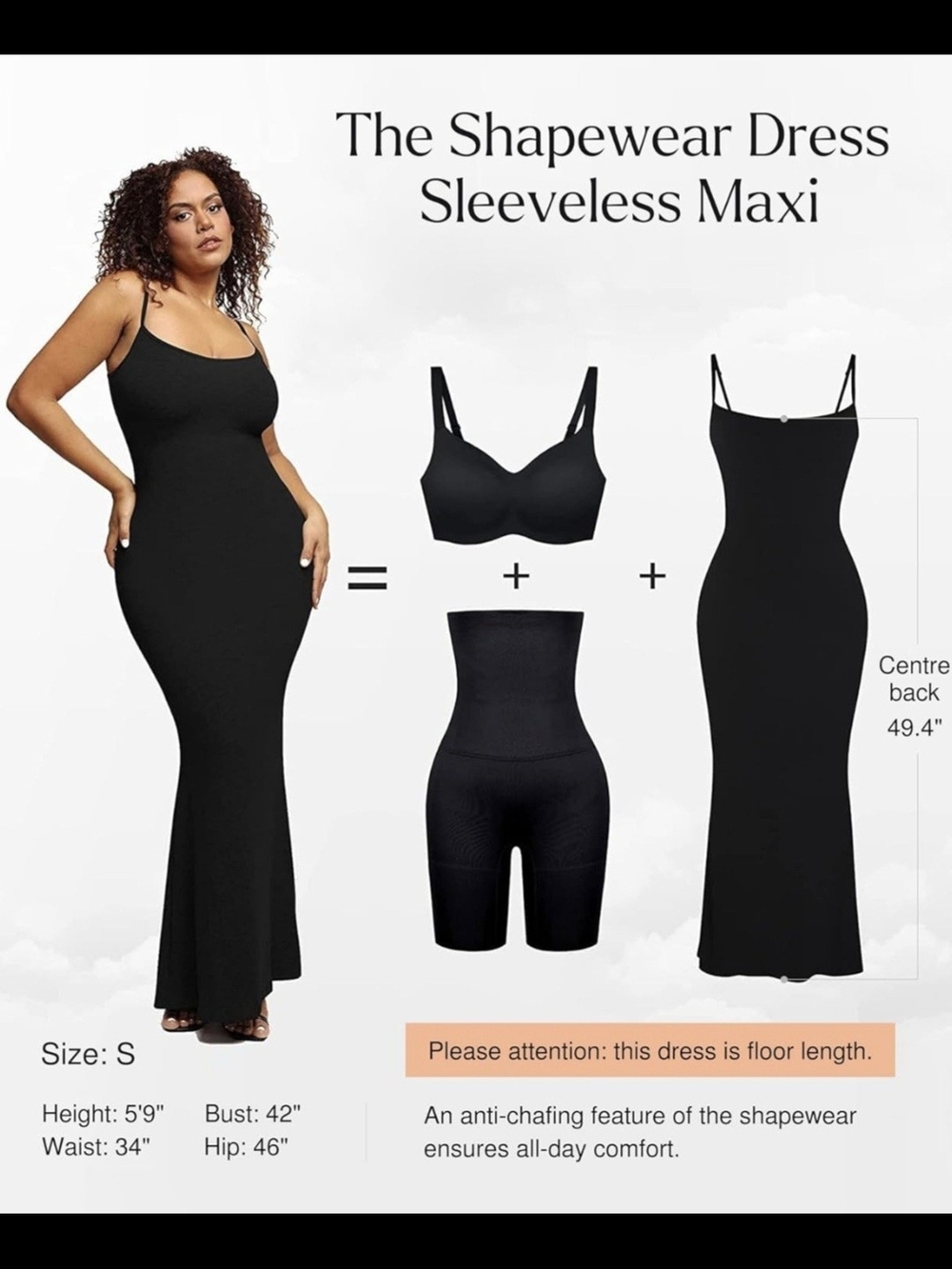 Popilush Shapewear Bodycon Dress #1339 - Picture 5 of 11